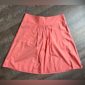J. Crew Factory Coral Skirt with pockets Women’s Size 2